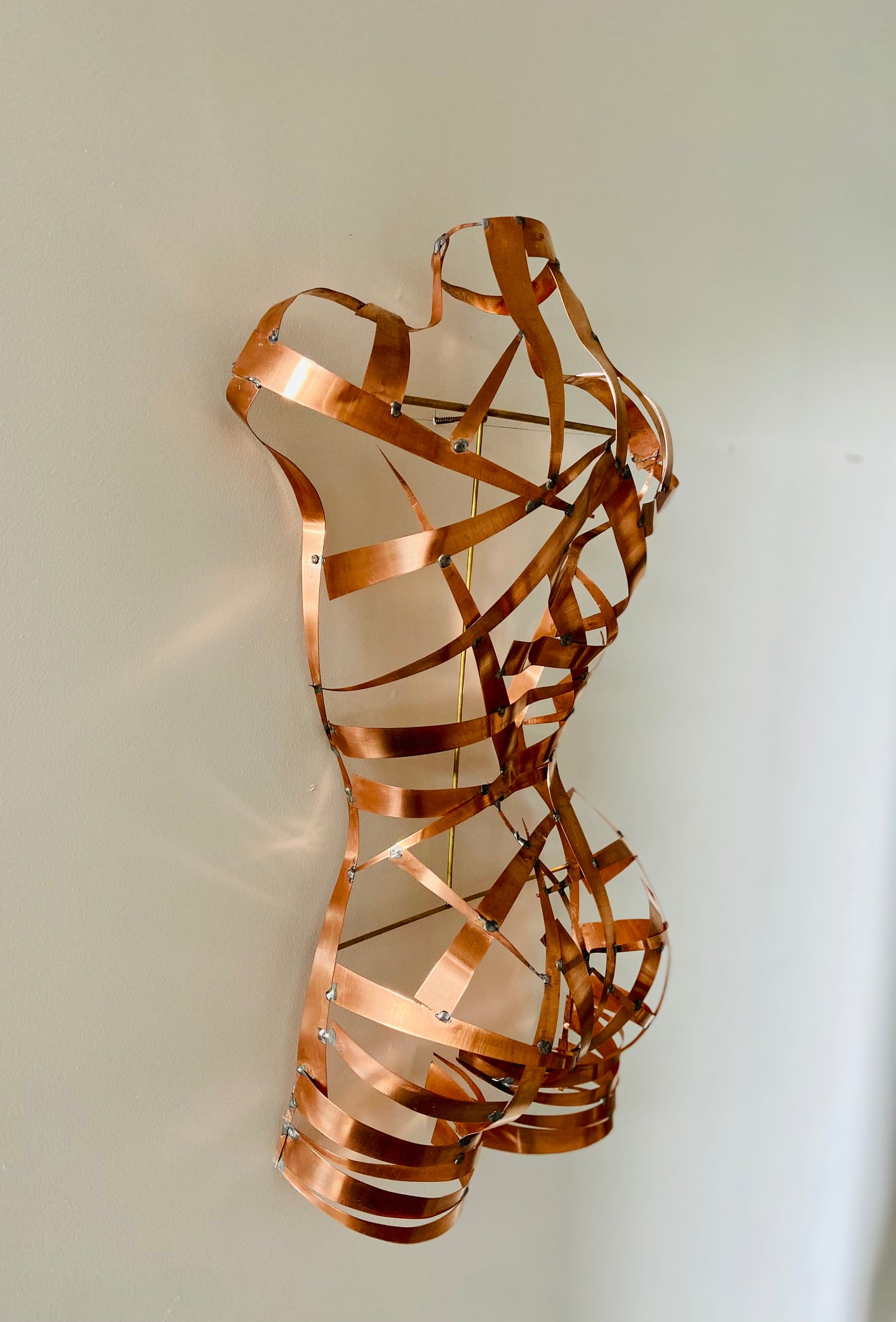 BUSTE DE FEMME EN CUIVRE